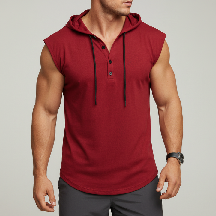 Ärmelloses Henley-Tanktop - AeroVibe