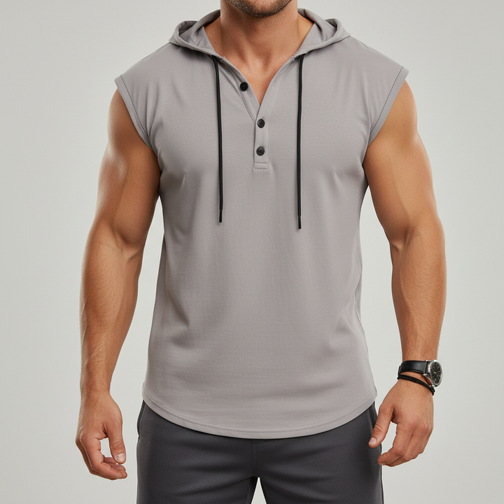 Ärmelloses Henley-Tanktop - AeroVibe