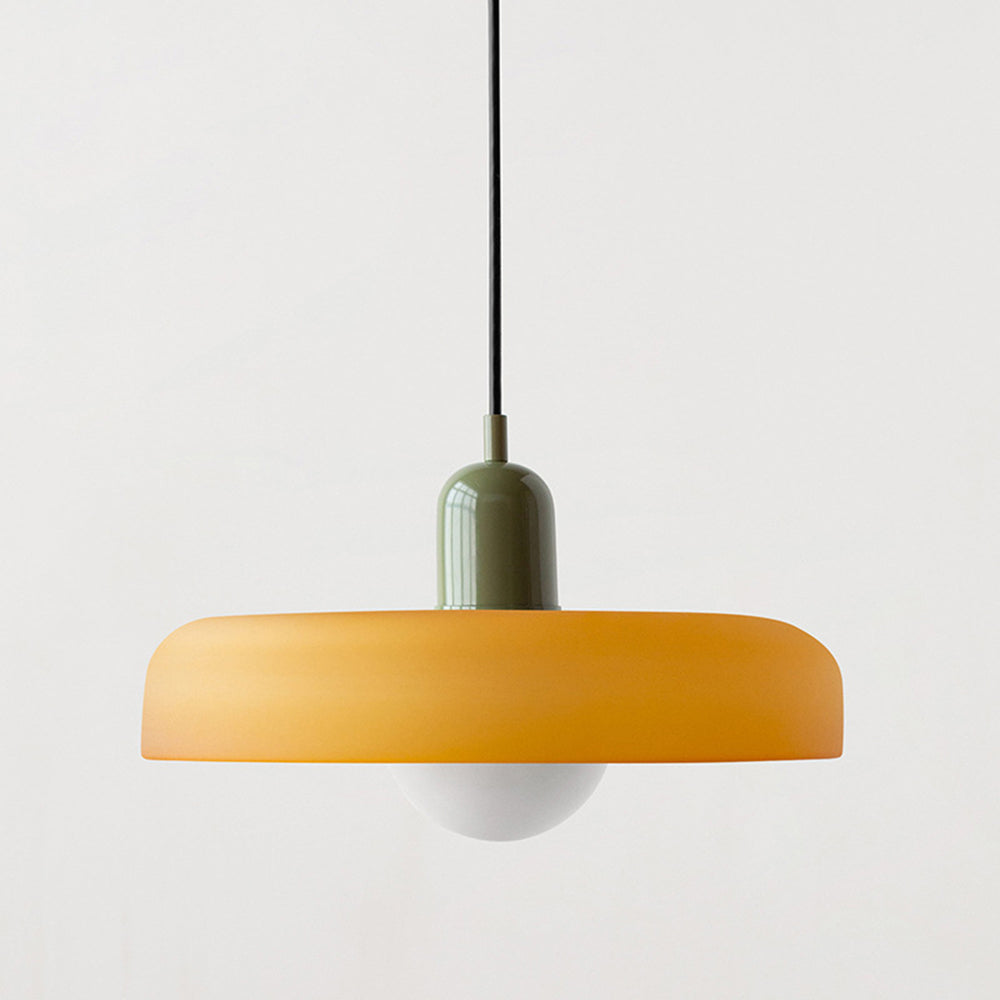 Bunte Hängeleuchte im Bauhaus-Stil - StiloGlas