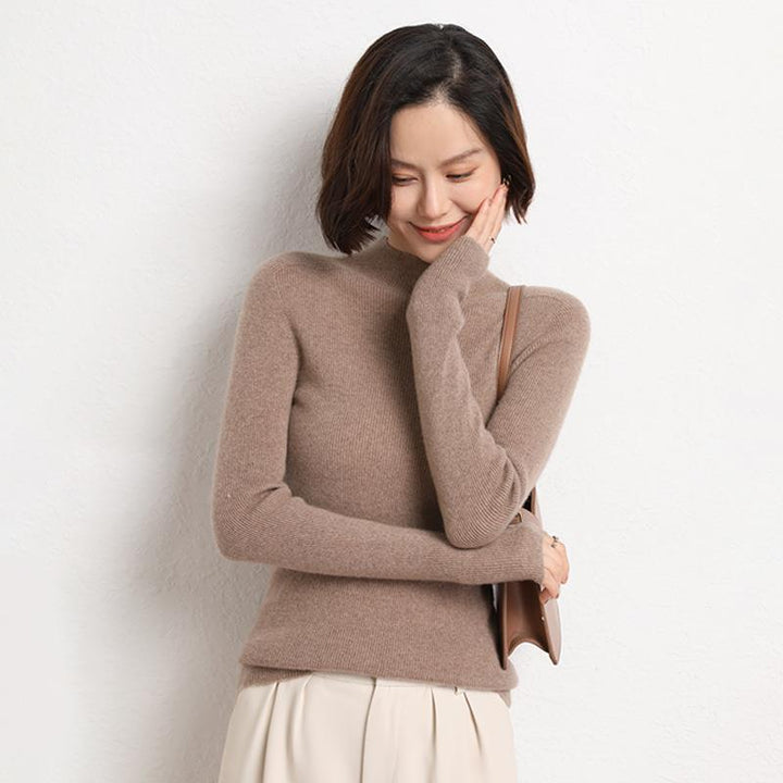 Strickpullover für Damen mit Stehkragen - Sophie