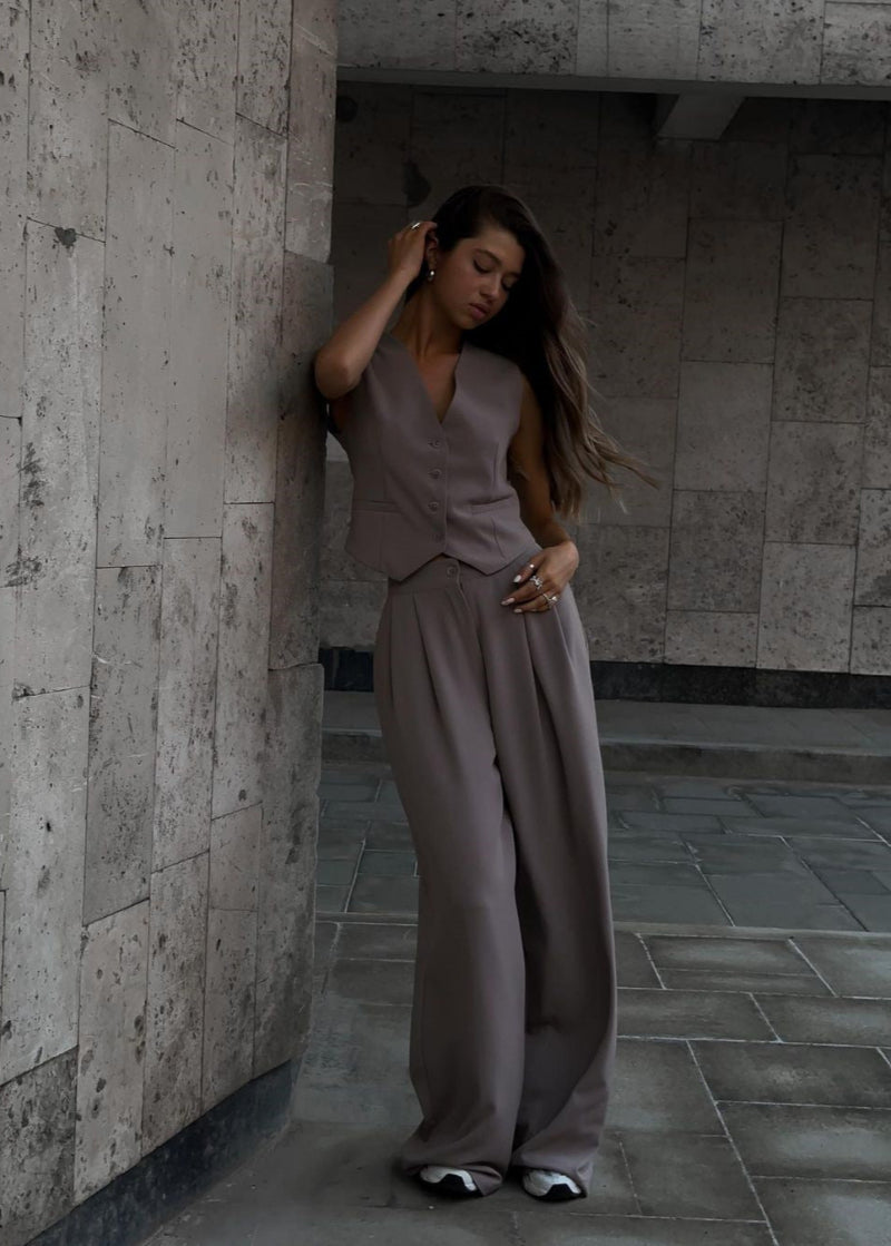 Elegantes, ärmelloses Blazerset für Damen