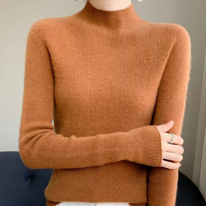 Strickpullover für Damen mit Stehkragen - Sophie
