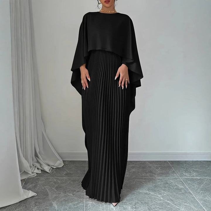 Maxikleid mit hohem Kragen für Damen