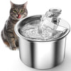 Wasserspender aus Edelstahl für Katzen