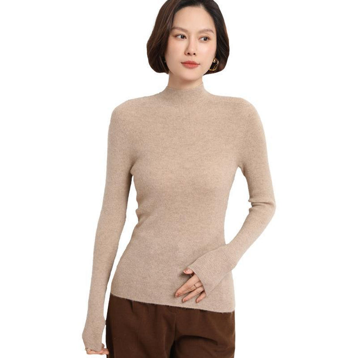 Strickpullover für Damen mit Stehkragen - Sophie