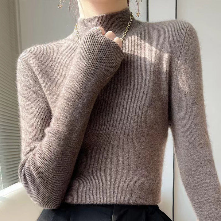 Strickpullover für Damen mit Stehkragen - Sophie