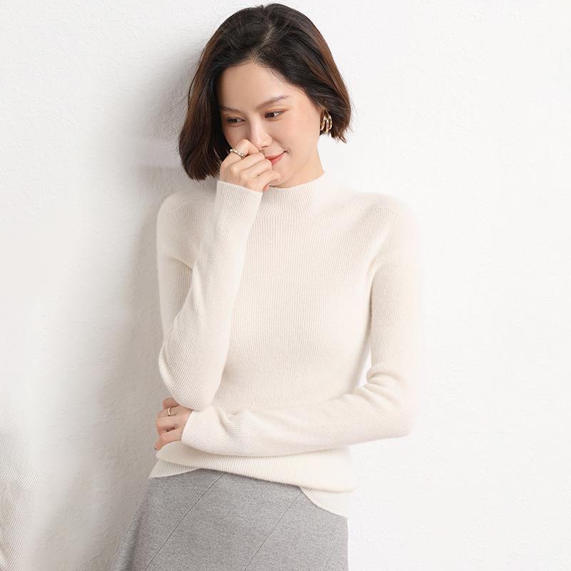 Strickpullover für Damen mit Stehkragen - Sophie