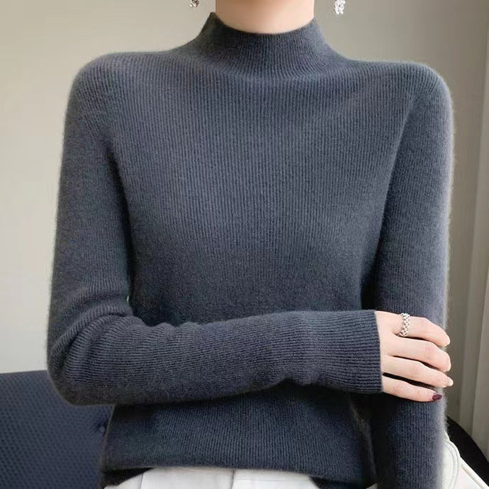 Strickpullover für Damen mit Stehkragen - Sophie