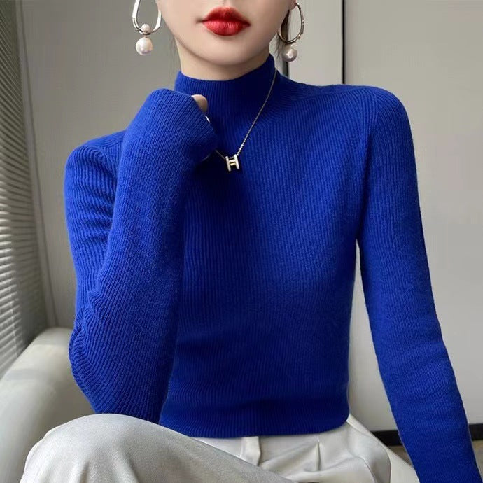 Strickpullover für Damen mit Stehkragen - Sophie