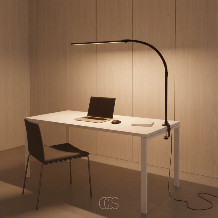 Dimmbare Schreibtischlampe - 3 Lichtfarben & verstellbares Design