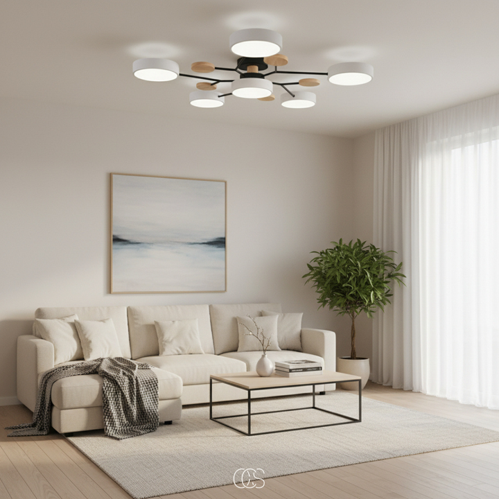 LED-Deckenlampe Metall Macaron