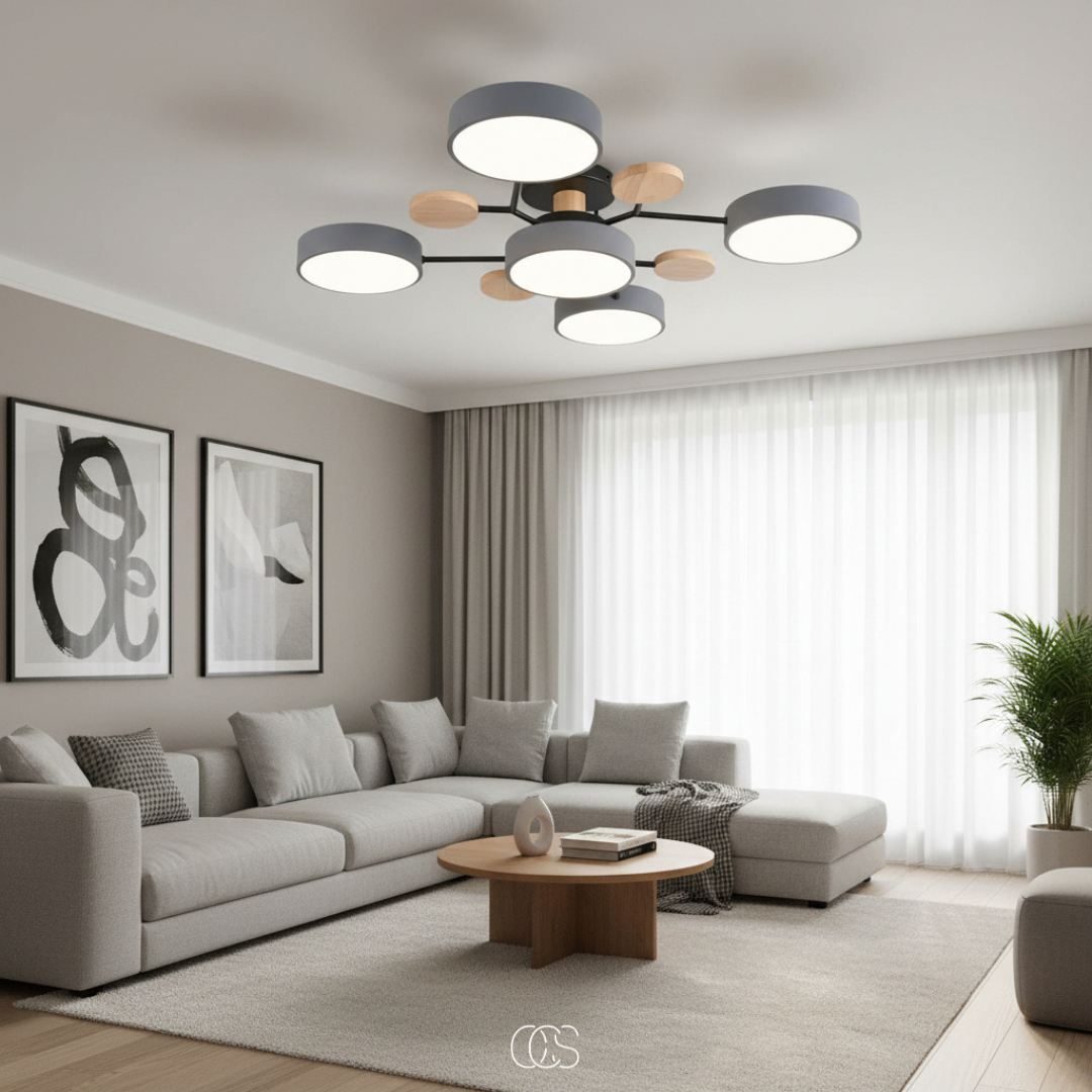 LED-Deckenlampe Metall Macaron