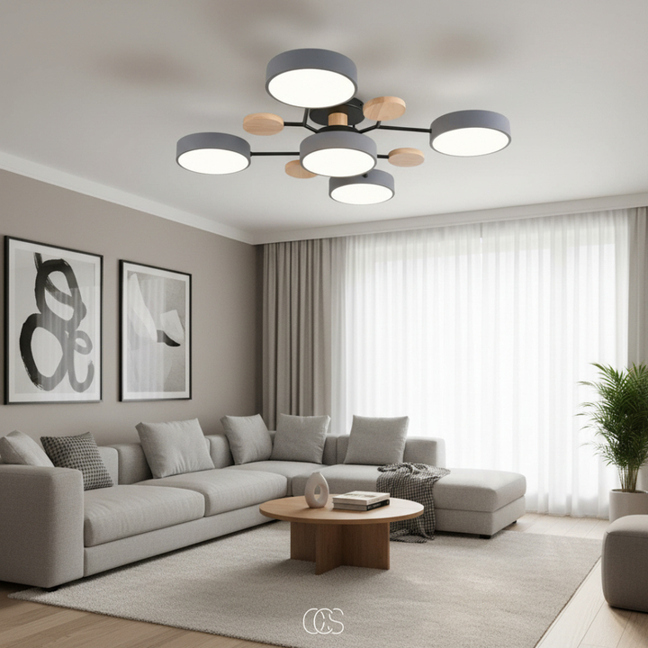 LED-Deckenlampe Metall Macaron