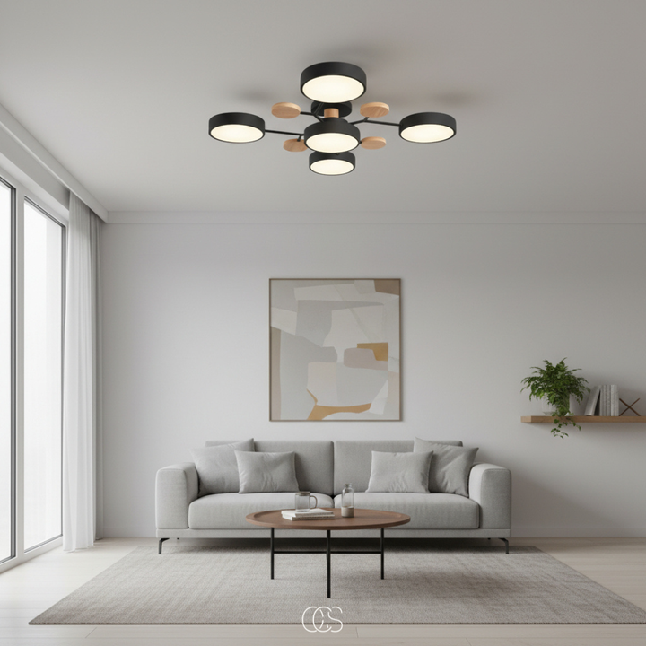 LED-Deckenlampe Metall Macaron