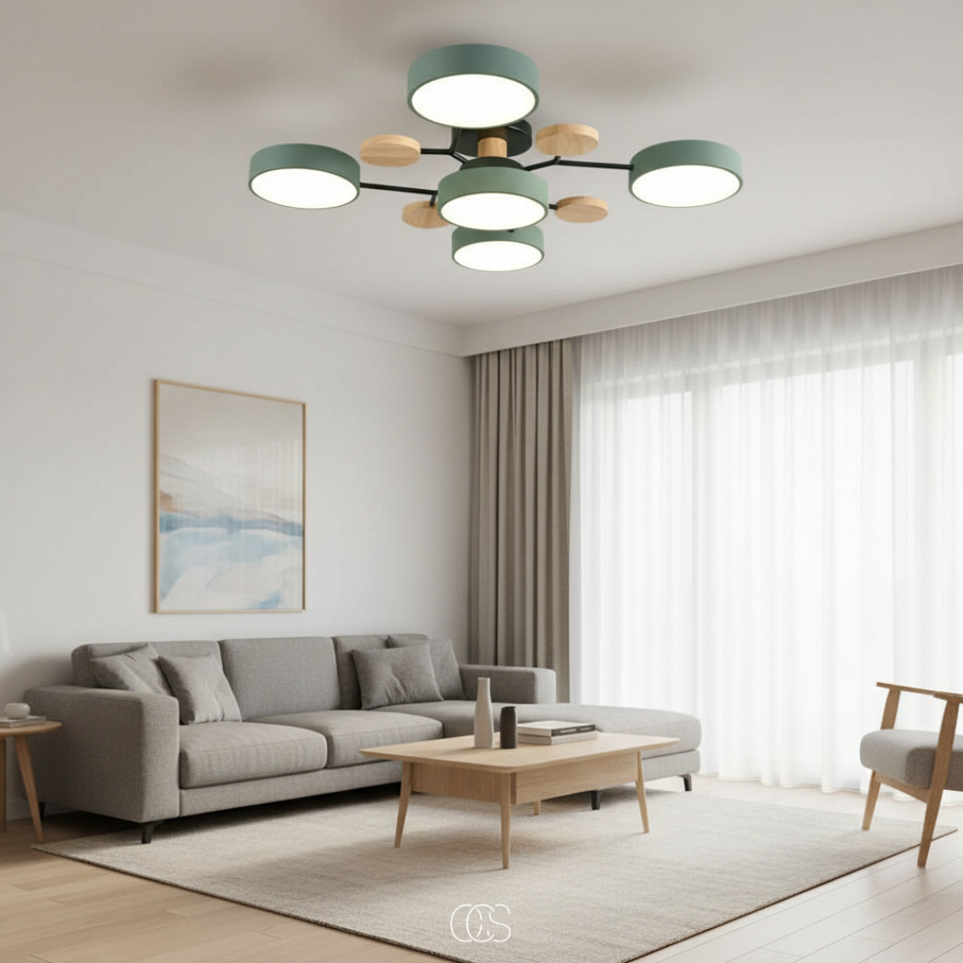 LED-Deckenlampe Metall Macaron