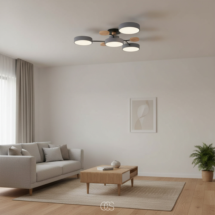 LED-Deckenlampe Metall Macaron