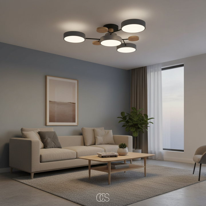 LED-Deckenlampe Metall Macaron