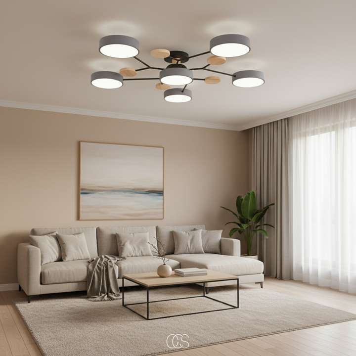LED-Deckenlampe Metall Macaron