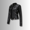 Klassische Damen-Lederjacke mit zeitlosem Stil