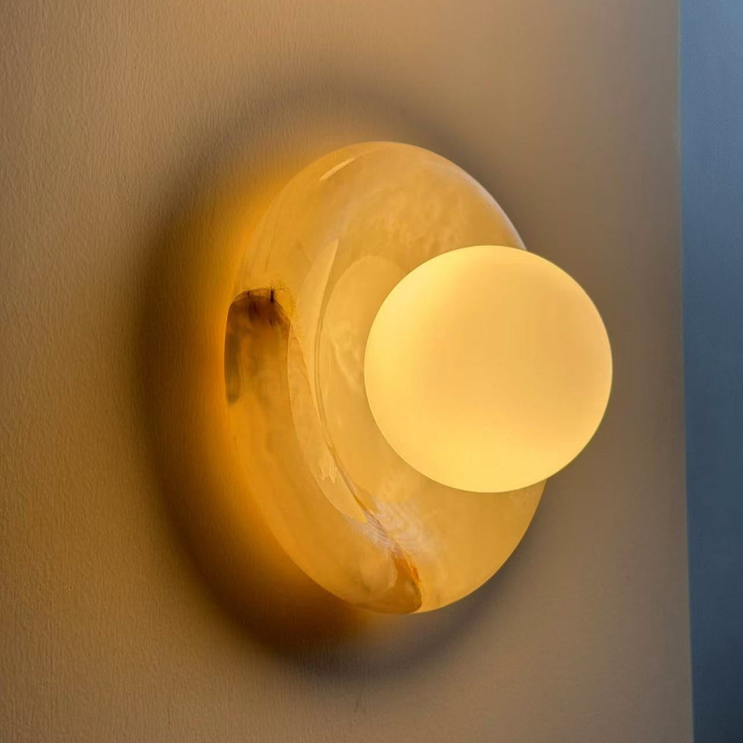 Wandleuchte für Innenräume aus Marmor Hako