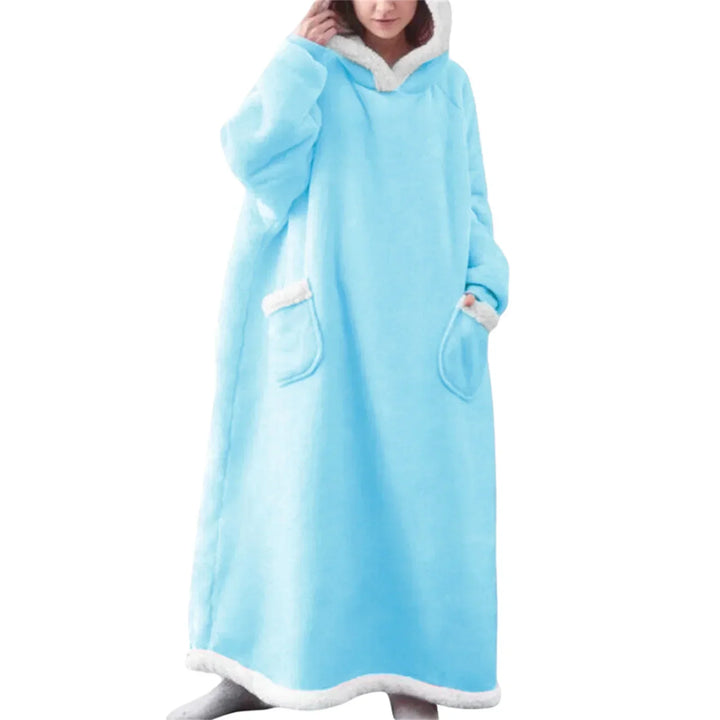 Oversize-Kapuzendecke mit Vordertasche - Lola