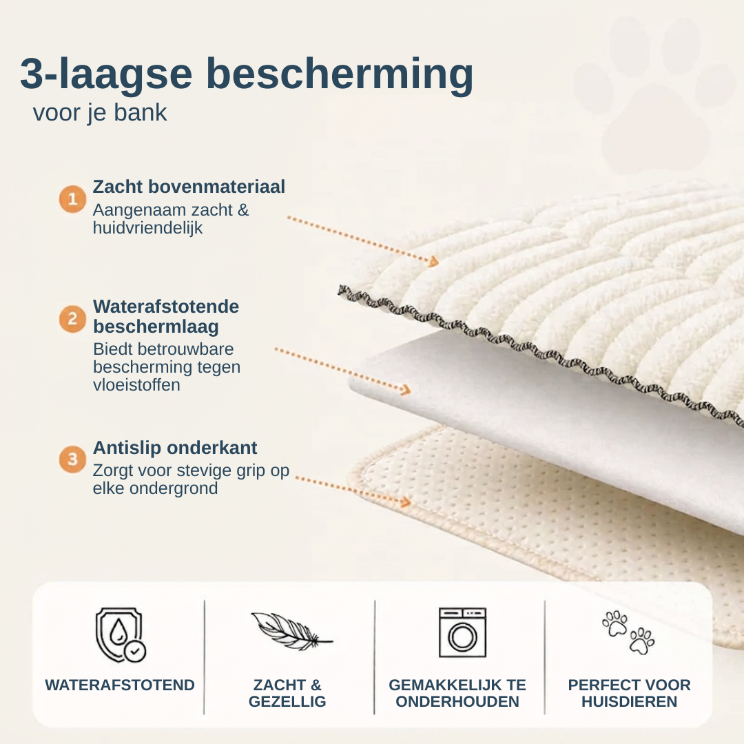 Brittany Sofaschoner — wasserabweisende Decke für Hunde und Katzen