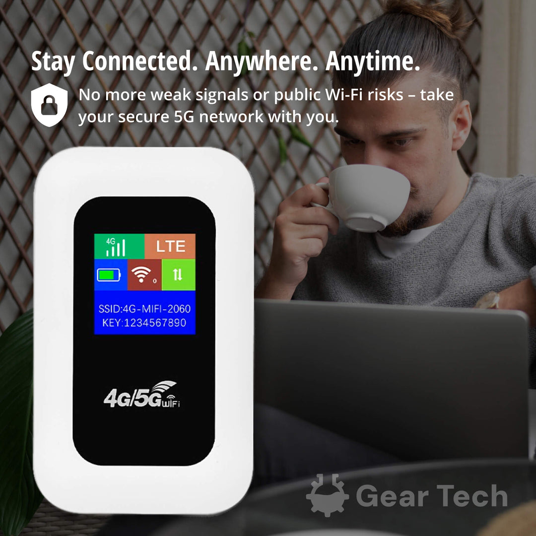 RoamWave 5G Tragbarer WLAN-Hotspot für Reisen oder den Heimgebrauch