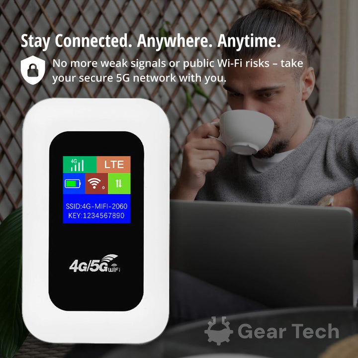 RoamWave 5G Tragbarer WLAN-Hotspot für Reisen oder den Heimgebrauch