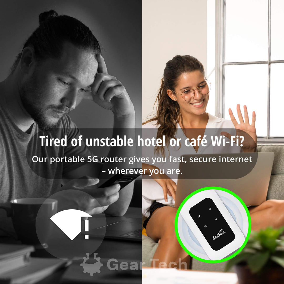 RoamWave 5G Tragbarer WLAN-Hotspot für Reisen oder den Heimgebrauch