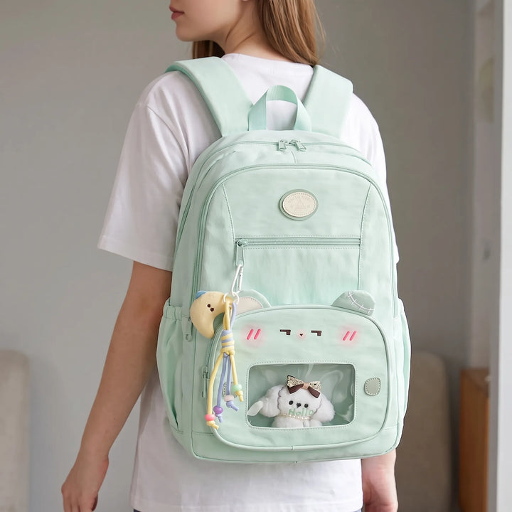 Preppy-Style-Tagesrucksack - VisiTote