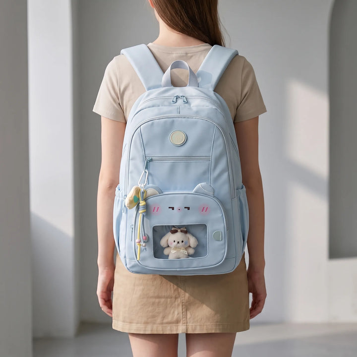 Preppy-Style-Tagesrucksack - VisiTote