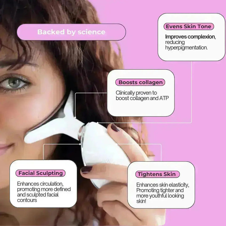 LED-Gesichtslifting- und Massagegerät 7-in-1 – Vénera