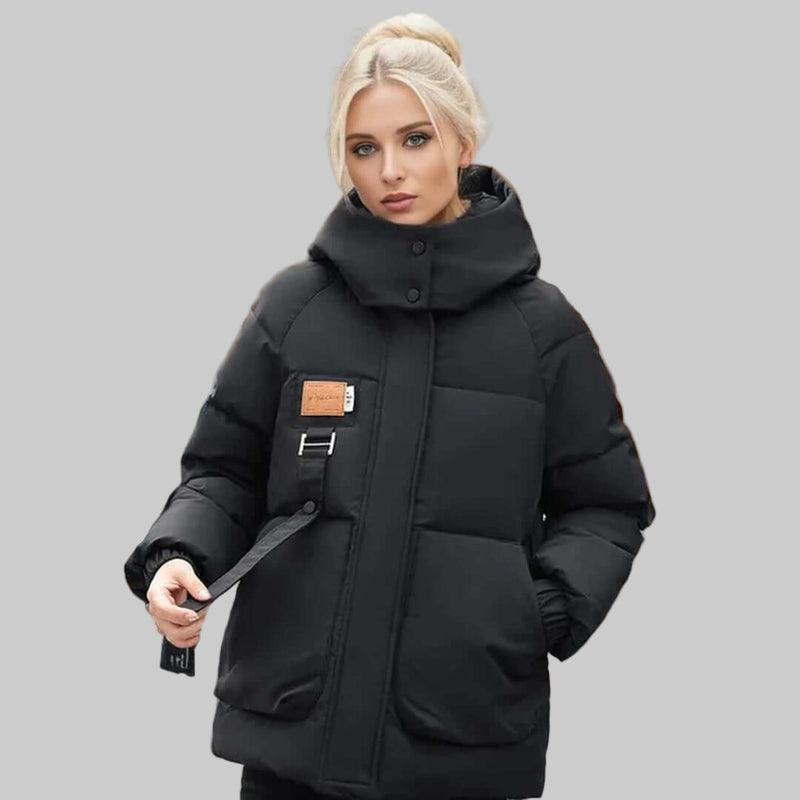 Gesteppte Damenjacke mit Kapuze