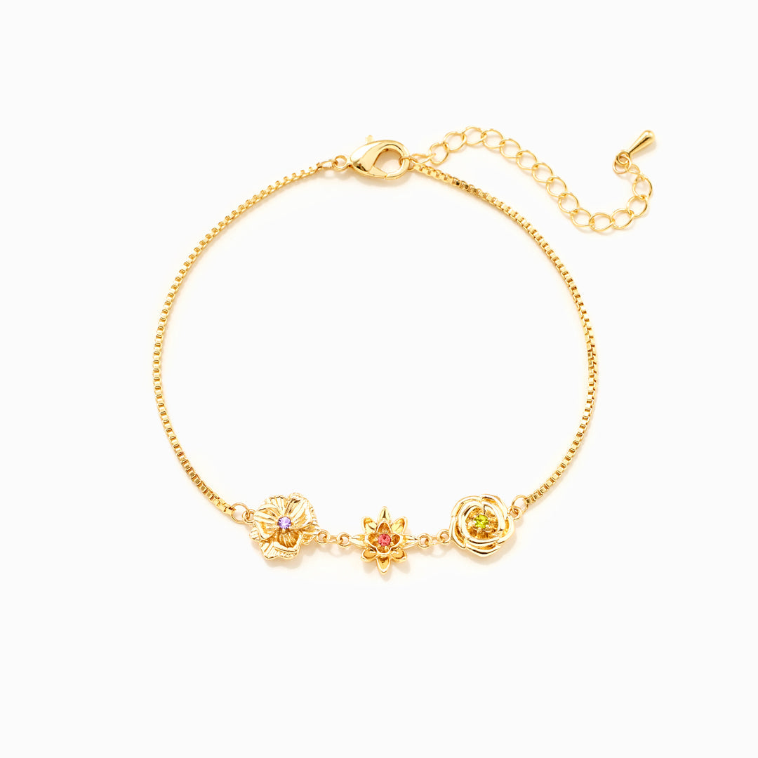 Geburtsblumen-Armband - Eine Blume pro Kind