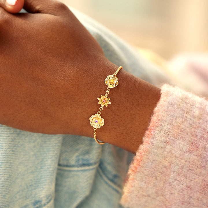 Geburtsblumen-Armband - Eine Blume pro Kind