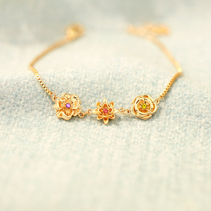 Geburtsblumen-Armband - Eine Blume pro Kind