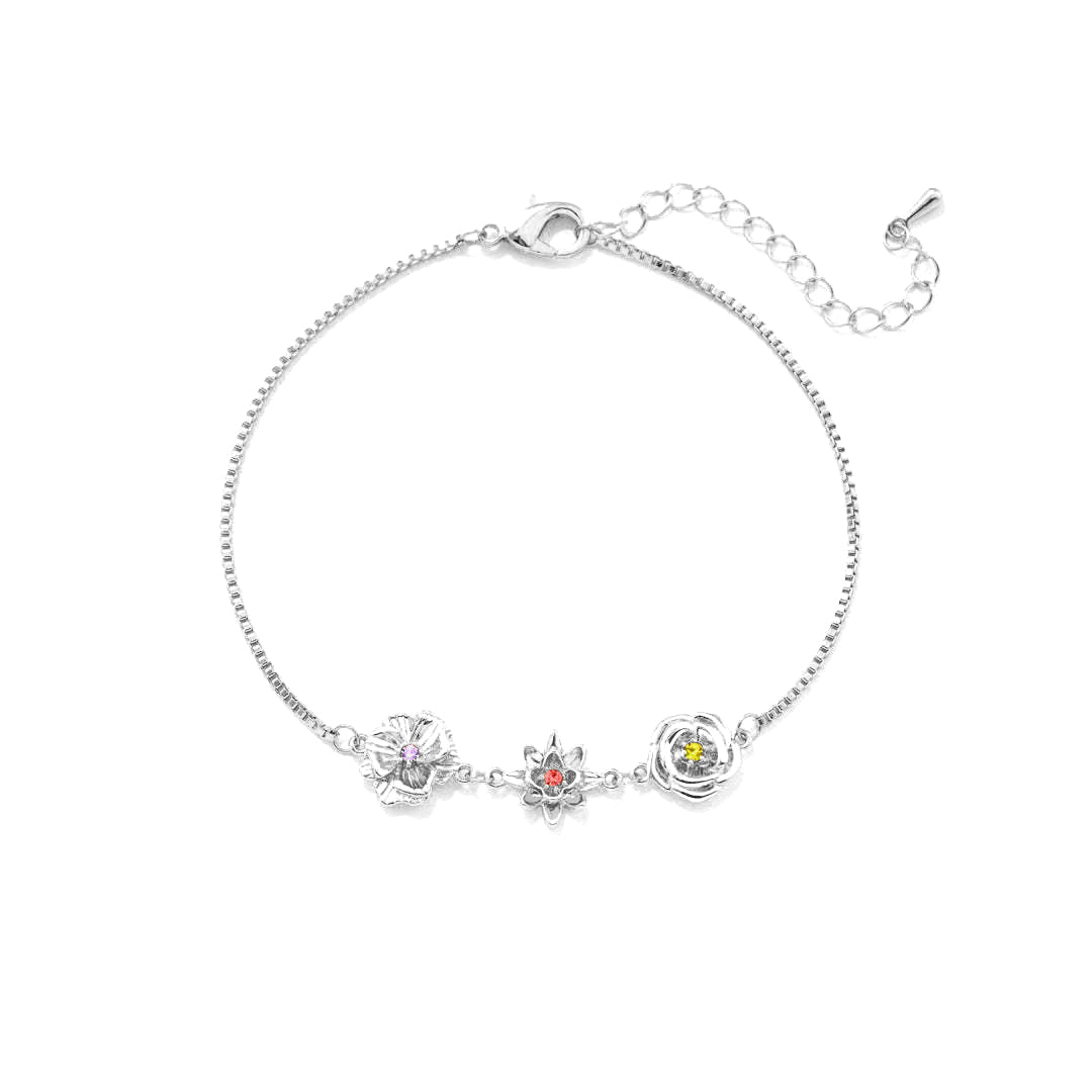 Geburtsblumen-Armband - Eine Blume pro Kind