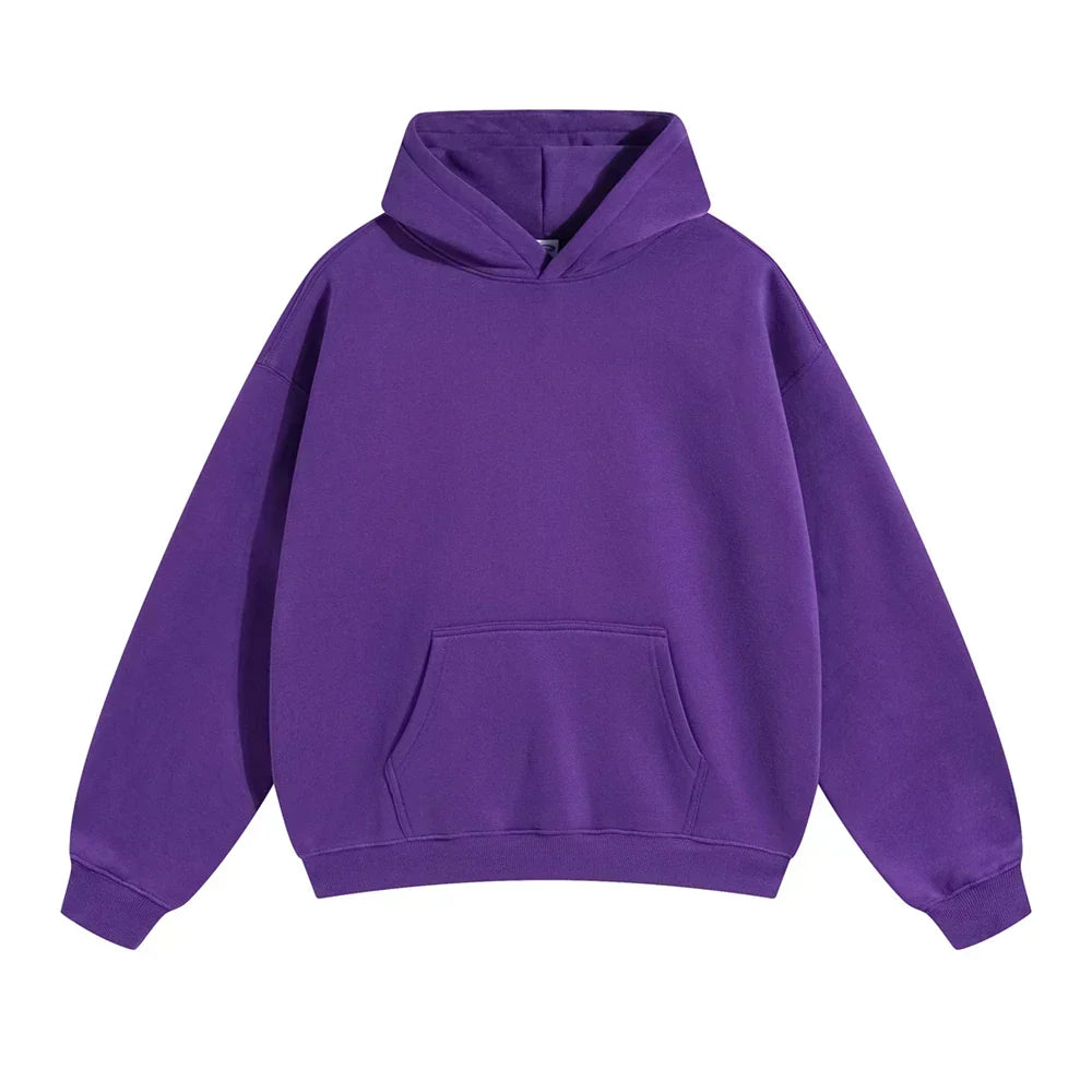 Entspannter Herren-Pullover-Hoodie mit Kängurutasche