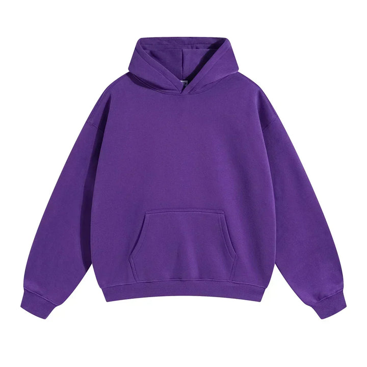 Entspannter Herren-Pullover-Hoodie mit Kängurutasche