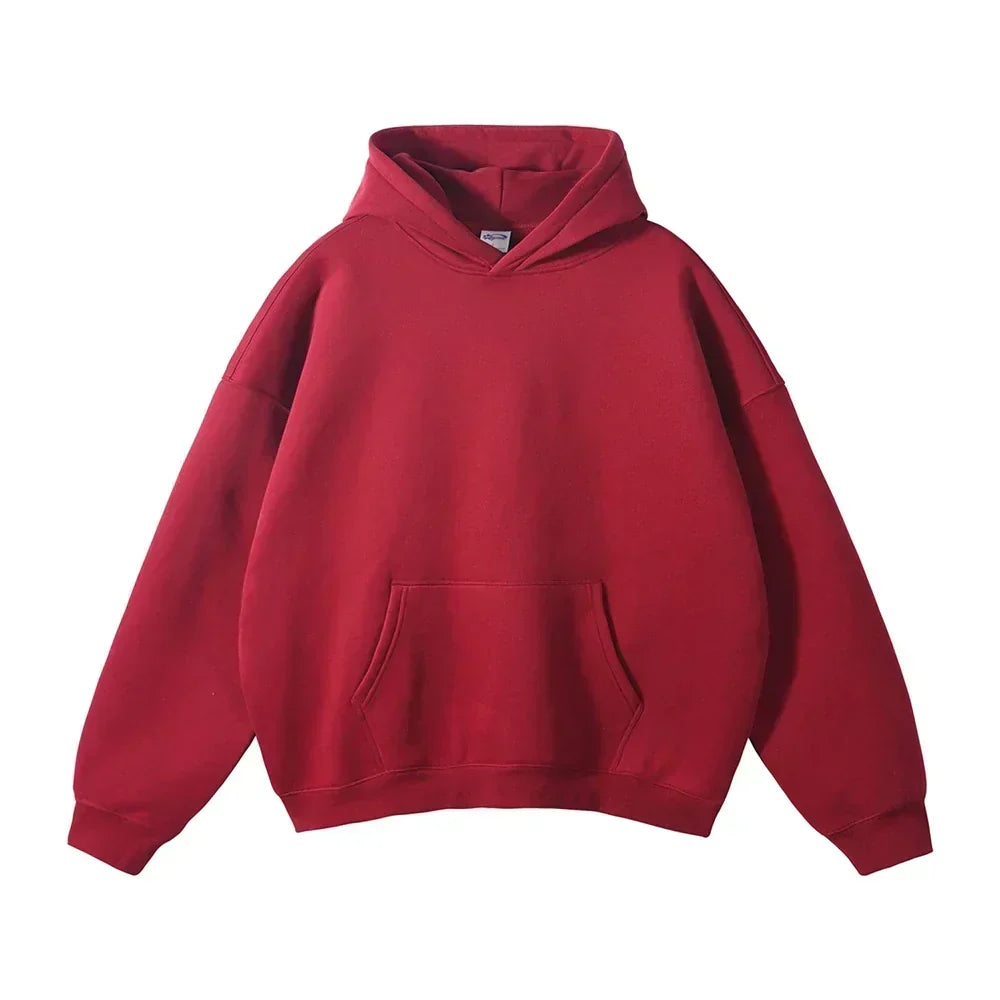 Entspannter Herren-Pullover-Hoodie mit Kängurutasche