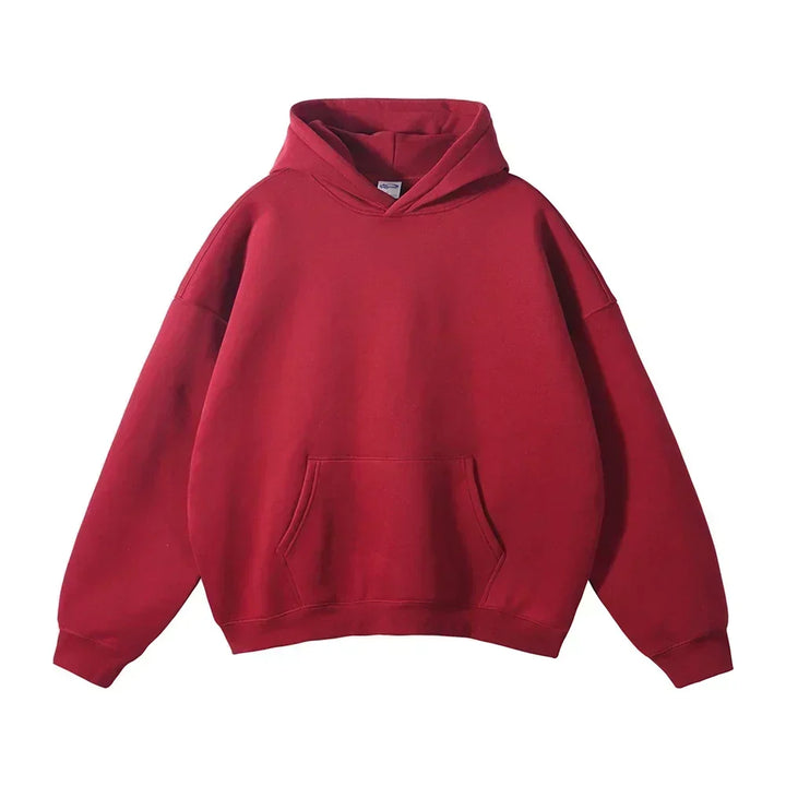 Entspannter Herren-Pullover-Hoodie mit Kängurutasche