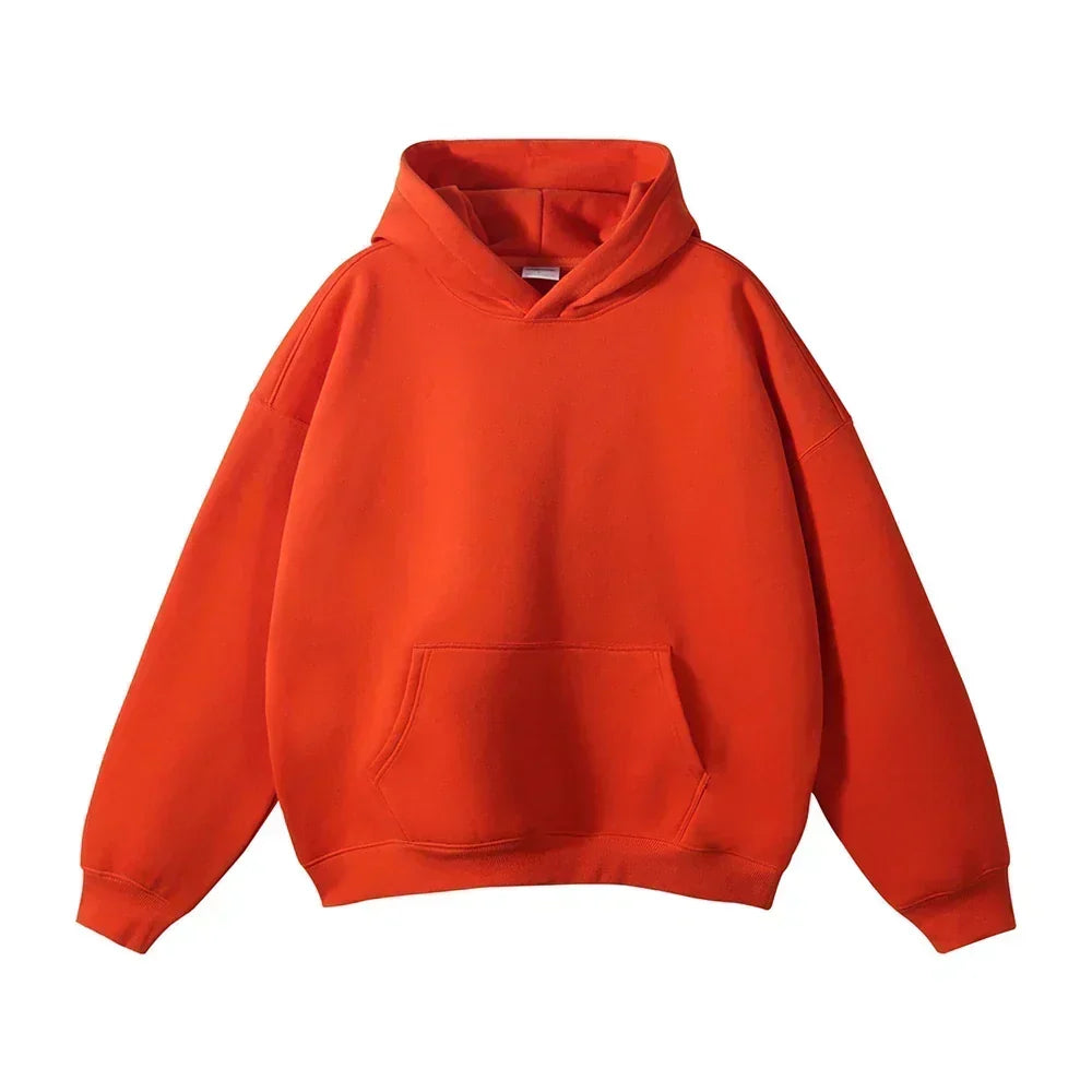 Entspannter Herren-Pullover-Hoodie mit Kängurutasche