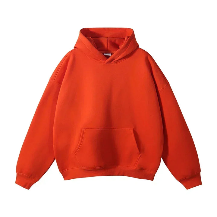 Entspannter Herren-Pullover-Hoodie mit Kängurutasche