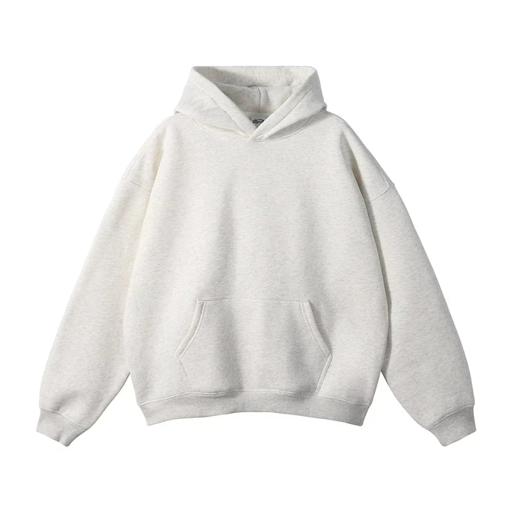 Entspannter Herren-Pullover-Hoodie mit Kängurutasche