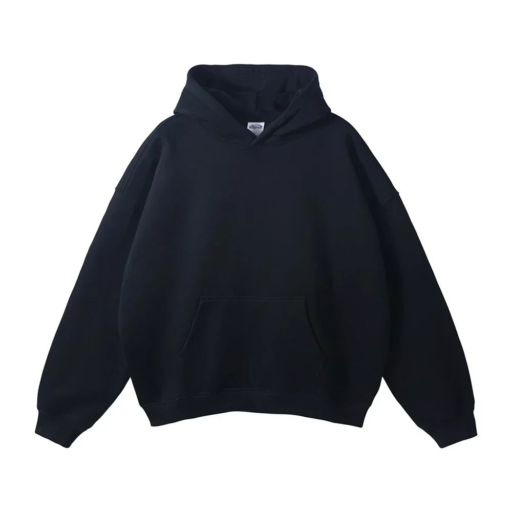 Entspannter Herren-Pullover-Hoodie mit Kängurutasche