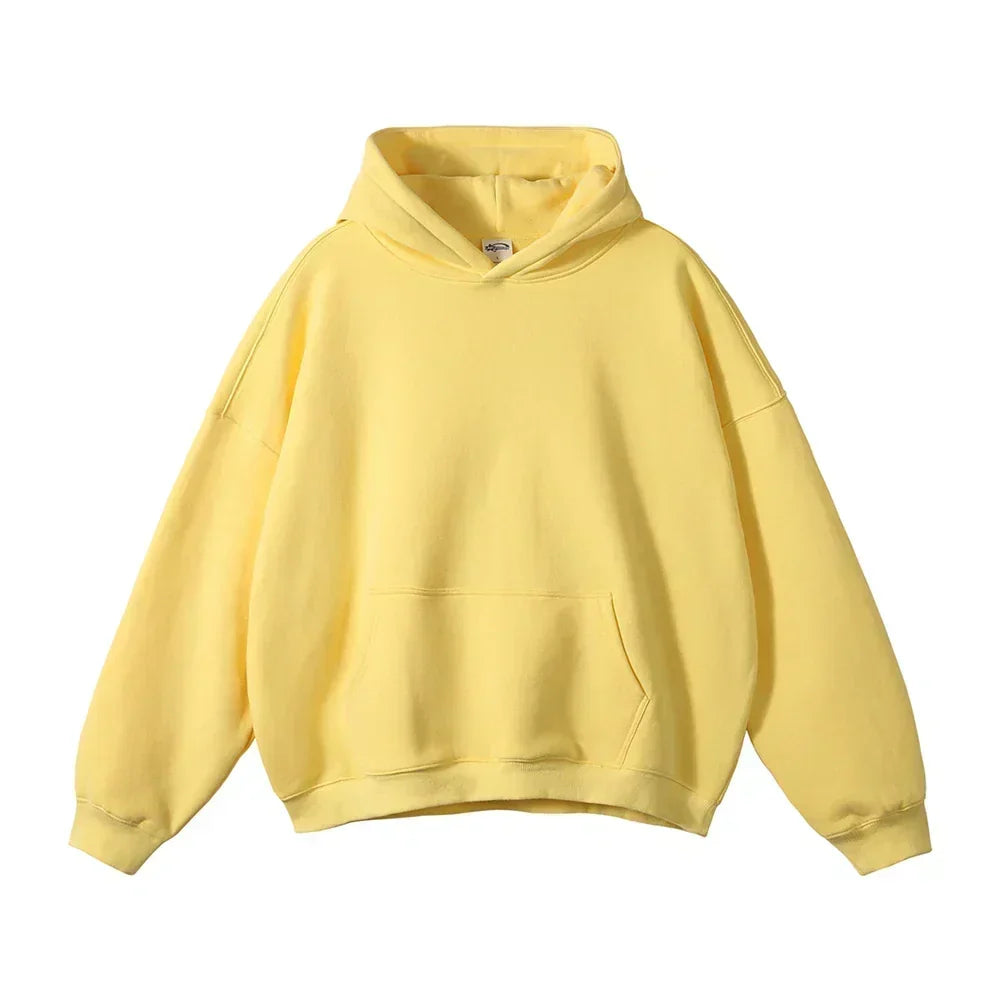 Entspannter Herren-Pullover-Hoodie mit Kängurutasche