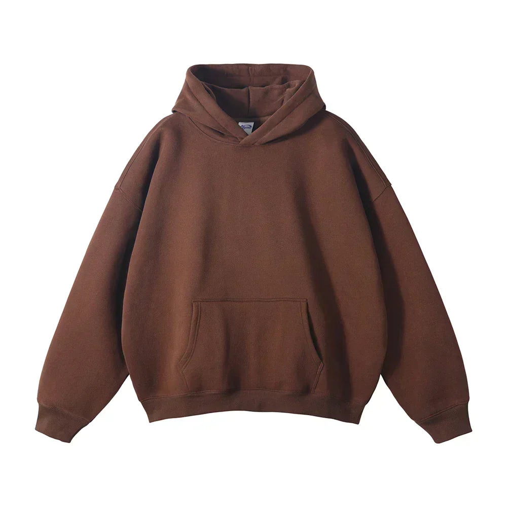 Entspannter Herren-Pullover-Hoodie mit Kängurutasche