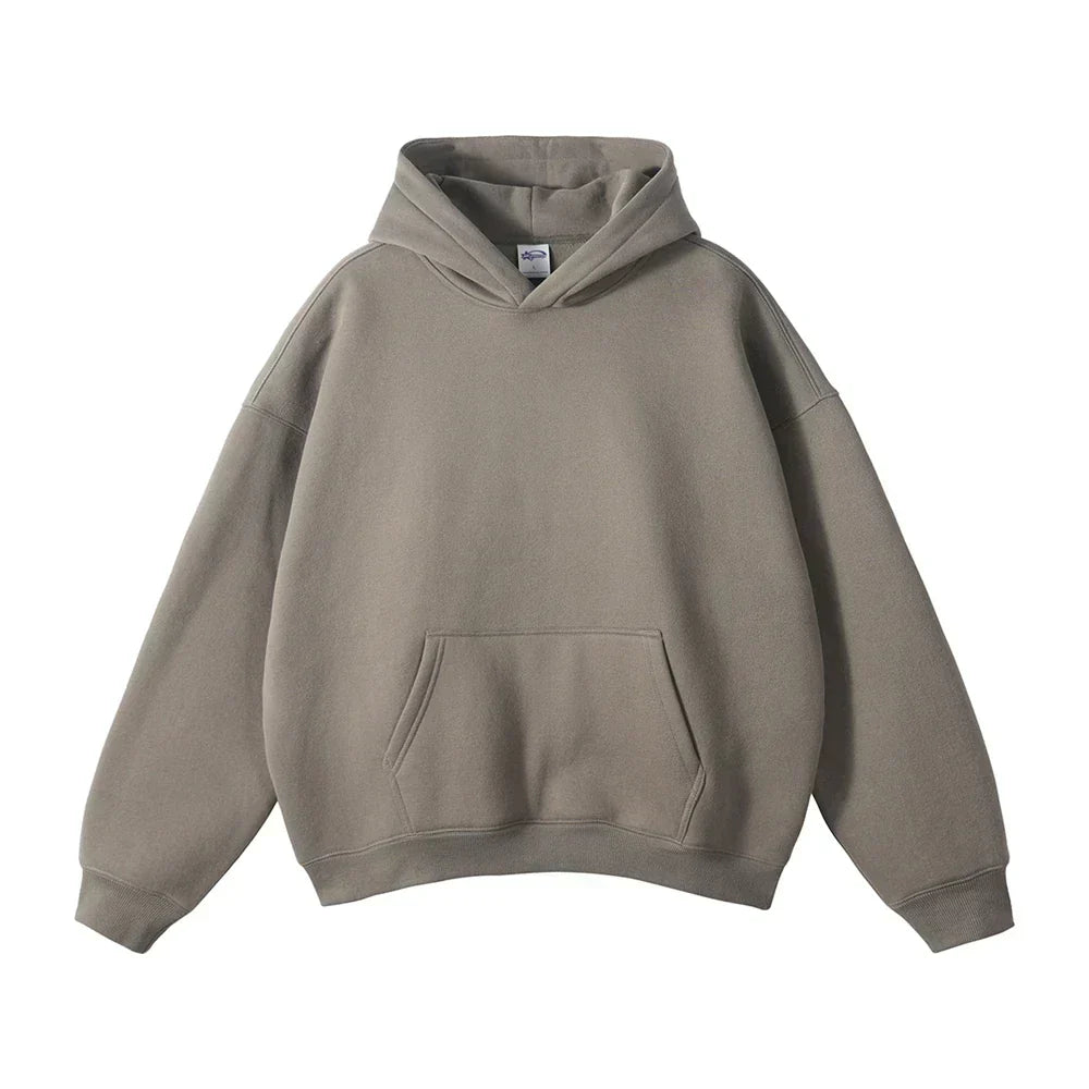 Entspannter Herren-Pullover-Hoodie mit Kängurutasche