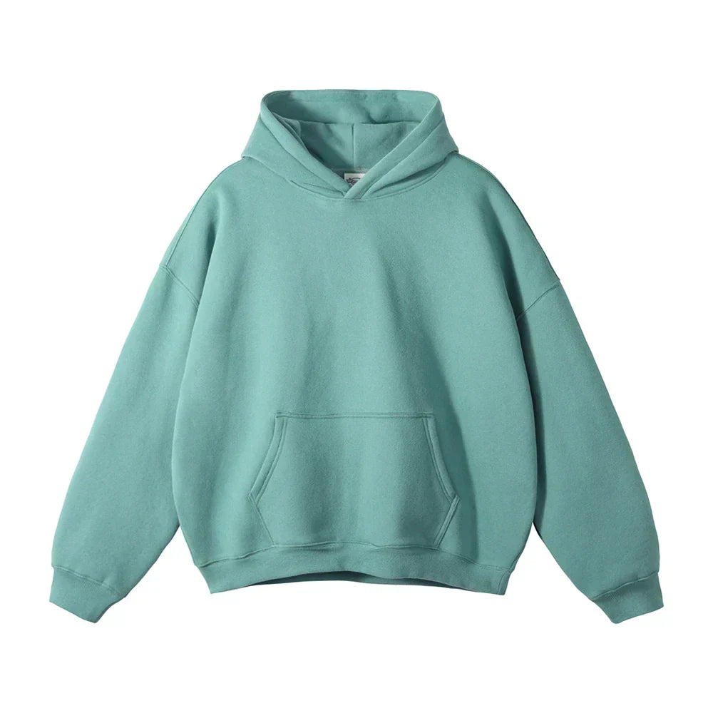 Entspannter Herren-Pullover-Hoodie mit Kängurutasche
