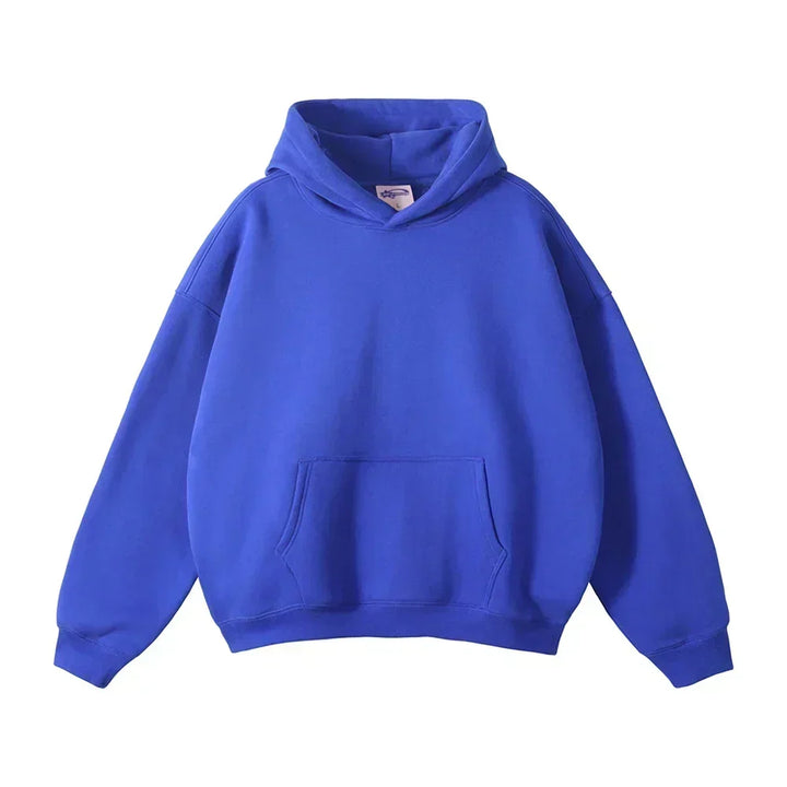 Entspannter Herren-Pullover-Hoodie mit Kängurutasche